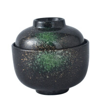 Japanese Ceramic Stew Pot with Lid, Heat Resistant Soup Bowl for Home and Restaurant Use