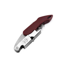 Professional Wine and Jar Opener with Ergonomic Wood Handle, 2 in 1 Corkscrew and Foil Cutter