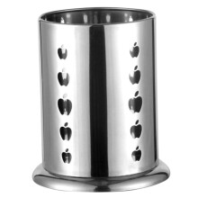 Stainless Steel Utensil Holder with Drainage Holes, Rust Resistant Cutlery Organizer for Kitchen Countertop