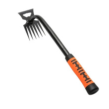 Manual 5Tooth Weeding Rake Garden Root Puller Tool for Easy Weed Removal and Root Extraction