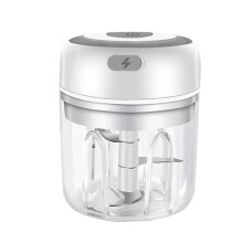 Mini Garlic Chopper DualPurpose Manual Food Cutter for Kitchen Herbs and Vegetables White Set