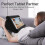 (black) Tablet Stand Pillow, Multi-angle Soft Pillow Lap Stand, Wedge Holder, Portable Triangle Tablet Stand (black) 3