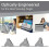 (grey) Tablet Stand Pillow, Multi-angle Soft Pillow Lap Stand, Wedge Holder, Portable Triangle Tablet Stand (black) 2