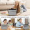 (grey) Tablet Stand Pillow, Multi-angle Soft Pillow Lap Stand, Wedge Holder, Portable Triangle Tablet Stand (black) 5
