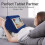 (blue) Tablet Stand Pillow, Multi-angle Soft Pillow Lap Stand, Wedge Holder, Portable Triangle Tablet Stand (black) 3