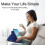 (blue) Tablet Stand Pillow, Multi-angle Soft Pillow Lap Stand, Wedge Holder, Portable Triangle Tablet Stand (black) 4