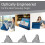 (blue) Tablet Stand Pillow, Multi-angle Soft Pillow Lap Stand, Wedge Holder, Portable Triangle Tablet Stand (black) 2