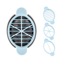 Heavy Duty Six Blade Egg Slicer for Hard Boiled Eggs Fruits and Vegetables with Non Slip Grip