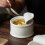 Ceramic Dessert Bowl with Lid 200ml Can Shape, Lead Pudding Cup for Dips and Condiments 2