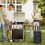 Cache de bouteille de propane résistante et étanche pour camping-car avec système de double ventilation et ajustement réglable 2
