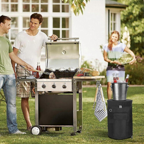 Cache de bouteille de propane résistante et étanche pour camping-car avec système de double ventilation et ajustement réglable 1