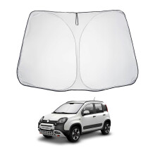 Zonnescherm voor Fiat Panda 20212024 UV-blokkerende 99,5% voorruit Warmte-isolatie Opvouwbaar Vizier