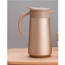 Thermal Coffee Carafe 800ml Stainless Steel Insulated Coffee Pot Gold for Hot and Cold Drinks