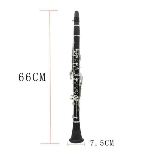 Professional Bb Clarinet 17 Key Ebonite with Case Strap Screwdriver and Complete Accessory Kit 1