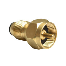 Propane Tank Refill Adapter with Brass Transfer Fitting, Automatic Cutoff, Universal Compatibility
