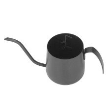 Black Gooseneck Coffee Kettle 250ml Stainless Steel with Scale Precise Pour Control Handle