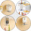 Bathroom Rotating Rack 360 SpaceSaving NoDrill Wall Mounted Organizer with Hooks for Kitchen 4