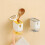 Bathroom Rotating Rack 360 SpaceSaving NoDrill Wall Mounted Organizer with Hooks for Kitchen 2
