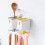 Bathroom Rotating Rack 360 SpaceSaving NoDrill Wall Mounted Organizer with Hooks for Kitchen 5