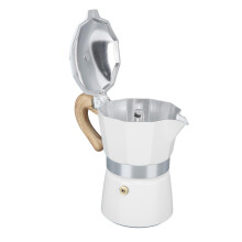 Moka Pot 6 Cup Aluminum Stovetop Espresso Maker Fast Heating Easy Cleaning for Gas and Electric Stoves