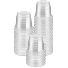 200 Stück Kleine Plastikbecher Durchsichtige Shot-Becher für Gewürzproben 20ml
