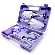 Garden Tool Set 5 Piece Complete Gardening Kit with Ergonomic Handles and Carrying Case