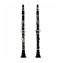Professional Bb Clarinet Ebony Wood with Balanced Full Tone and Essential Starter Accessories
