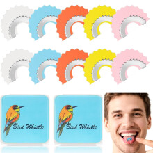 Bird Call Whistle Set – Authentic Chirping Toy for Adults, Tongueheld Outdoor Birdwatching, 5 Colors