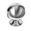 Stainless Steel Sugar Bowl with Lid, Rotatable Candy Jar, Creative Spherical Rust Design 1