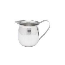 3oz Stainless Steel Bell Shaped Coffee Creamer Pitcher with Easy Pouring Spout, Dishwasher Safe