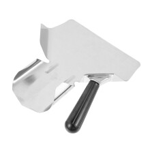 Stainless Steel Food Scoop with Ergonomic Grip, Large Capacity Shovel for Fries, Ice and Commercial Use
