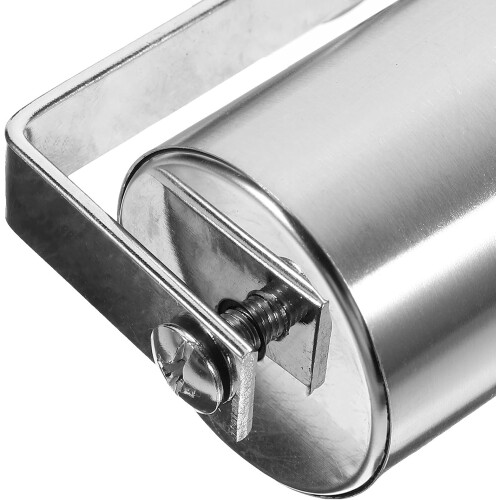Stainless Steel Pastry Roller Pin with Ergonomic Single Head for Precise Dough Rolling and Baking 2