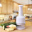 Garlic Press and Vegetable Chopper, MultiFunction Hand Press, Compact Kitchen Essential 21x8cm 2
