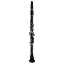 Professional Bb Clarinet Ebony Wood 17 Key Nickel Plated with Case for Warm Clear Tone