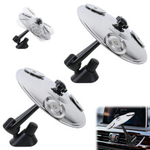 2PCS Car Vent Drum Cymbals with Mini Crash Mount, Bright Sound, Secure Clamp for Driver Drummers
