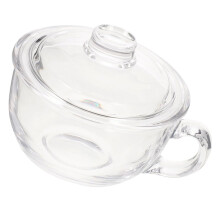 Large Glass Cereal and Oatmeal Bowl with Lid, Capacity, MultiPurpose Hot Cold Food Safe