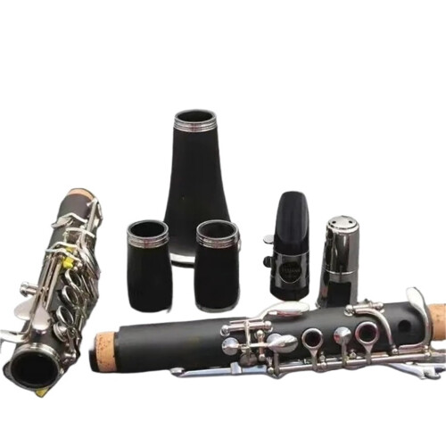 Professional Bb Clarinet for Beginners with Clear Projecting Tone, Ebony B Flat Bakelite