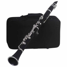 Professional Bb Clarinet 17 Keys 6 Rings Wooden for Orchestra and Solo with Warm Tone