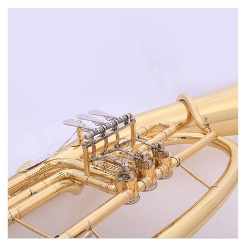 Professional Brass Euphonium B Flat with Clear Bright Tone and Durable Construction for Beginners 2