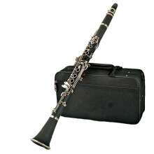 B Flat Clarinet for Beginners 17 Keys ABS Synthetic Wood Body Rich Clear Projection Black