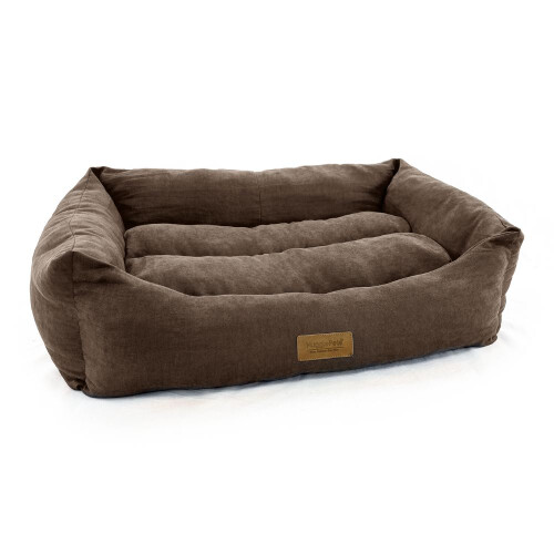 HugglePets (Large) HugglePets Luxury Pet Lounger - Chocolate
