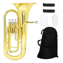 Professional Bb Euphonium 3Valve Brass Instrument with Durable Construction and Clear Tone