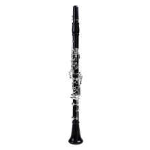 Professional Ebony Bb Clarinet 18 Keys Nickel Finish Rich Warm Tone for Beginners and Students