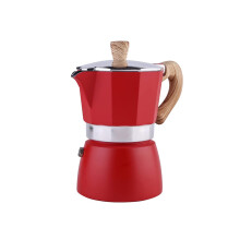 Moka Pot Aluminum Espresso Percolator 300ml Blue with Handle LeakProof Spout Reusable Filter