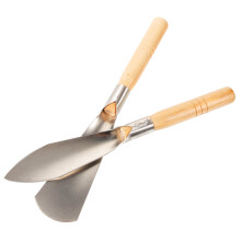 2pcs Gardening Hand Tools Set with Durable Wooden Handle Garden Trowel and Shovel for Planting