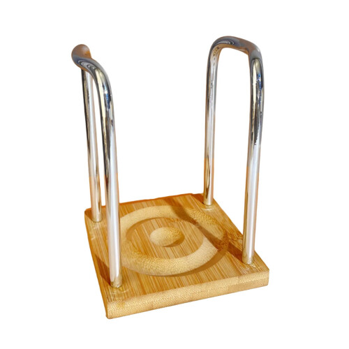 Cup Holder Organizer Bamboo Dispenser SpaceSaving Vertical Design for Kitchen and Office