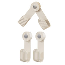 3PCS Adhesive Wall Mounted Pot Lid Holder Space Saving Kitchen Organization Rack White