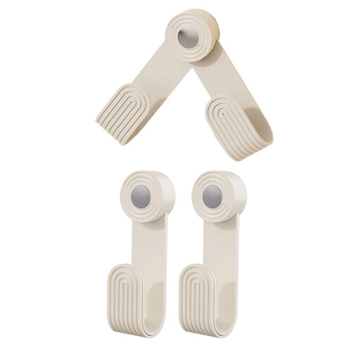 3PCS Adhesive Wall Mounted Pot Lid Holder Space Saving Kitchen Organization Rack White