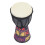 4 Inch African Hand Drum with Ethnic Pattern, Mini Percussion Drum, Durable PVC Shell 4