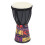 4 Inch African Hand Drum with Ethnic Pattern, Mini Percussion Drum, Durable PVC Shell 2